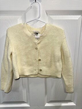 Hanna Andersson Soft Cream Cropped Cardigan